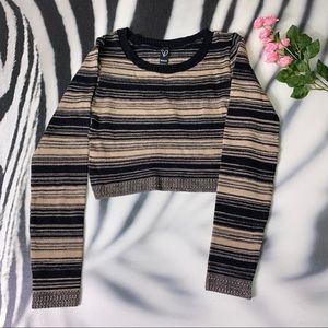 Windsor | Striped Crop Top Sweater